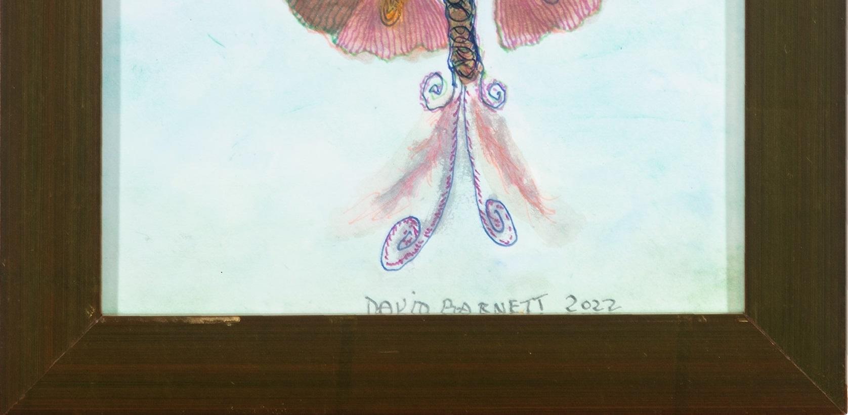 «inkgo Leaves Morphed into a Butterfly », peinture originale de David Barnett en vente 2