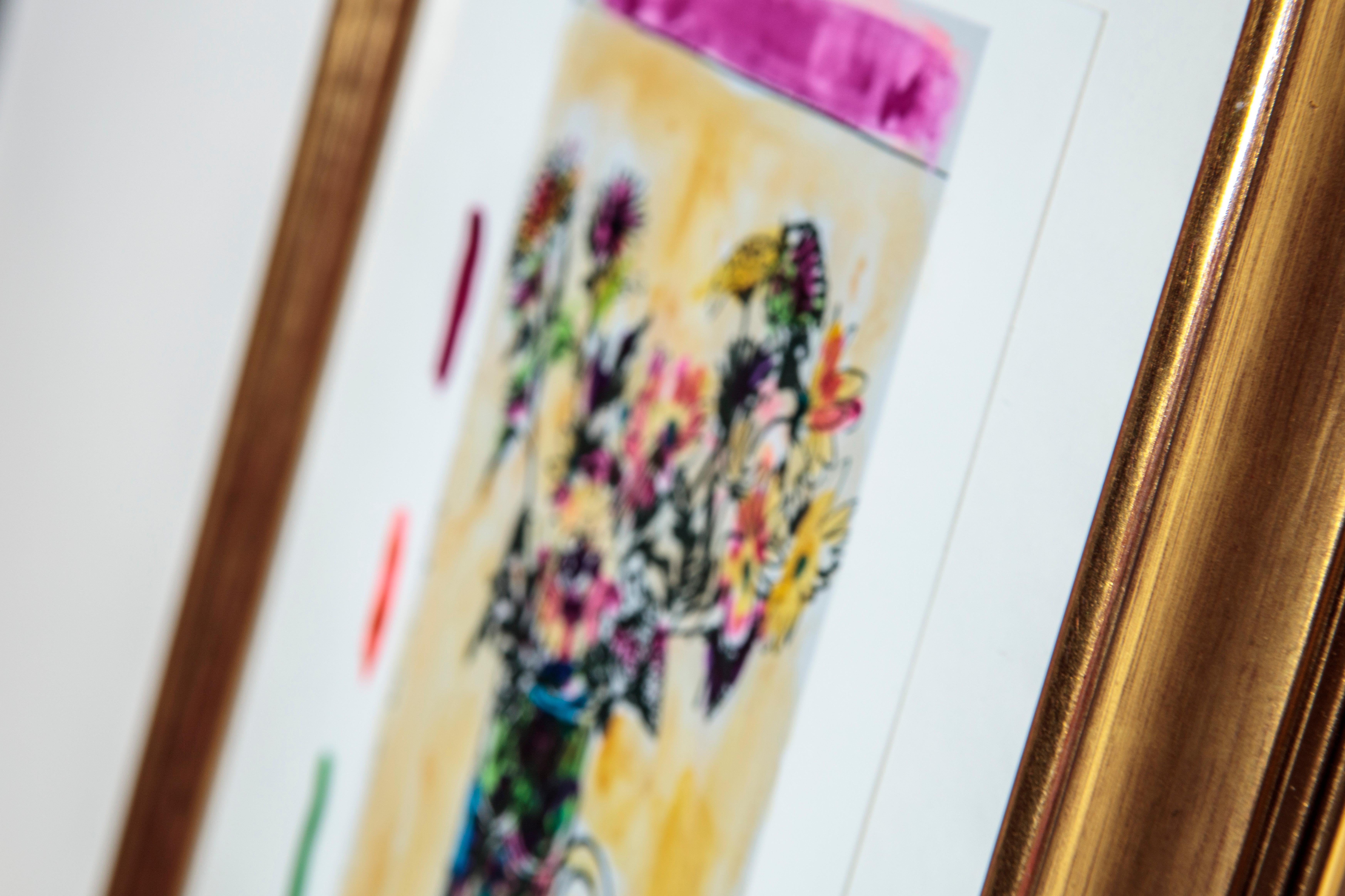 Hommage an Ruth Grotenrath: Blumen mit Glasvase im Angebot 1