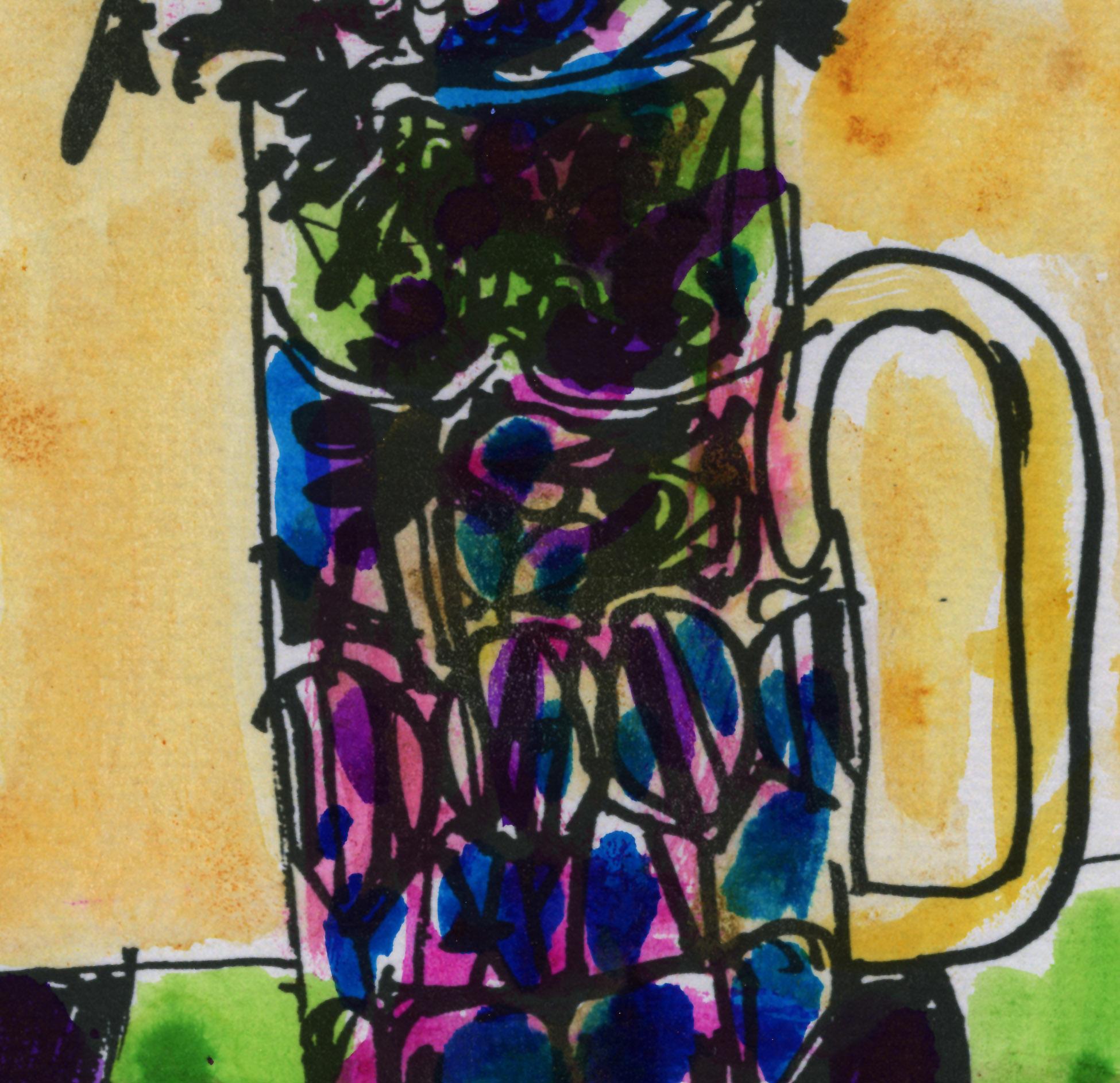 Hommage an Ruth Grotenrath: Blumen mit Glasvase im Angebot 2