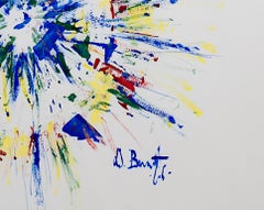 "Indian Pow-Wow, " Original Tempera Painting signed by David Barnett