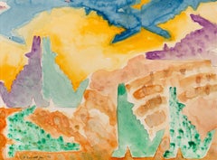 Landschaft mit Kojoten, verkleidet als Kakteen