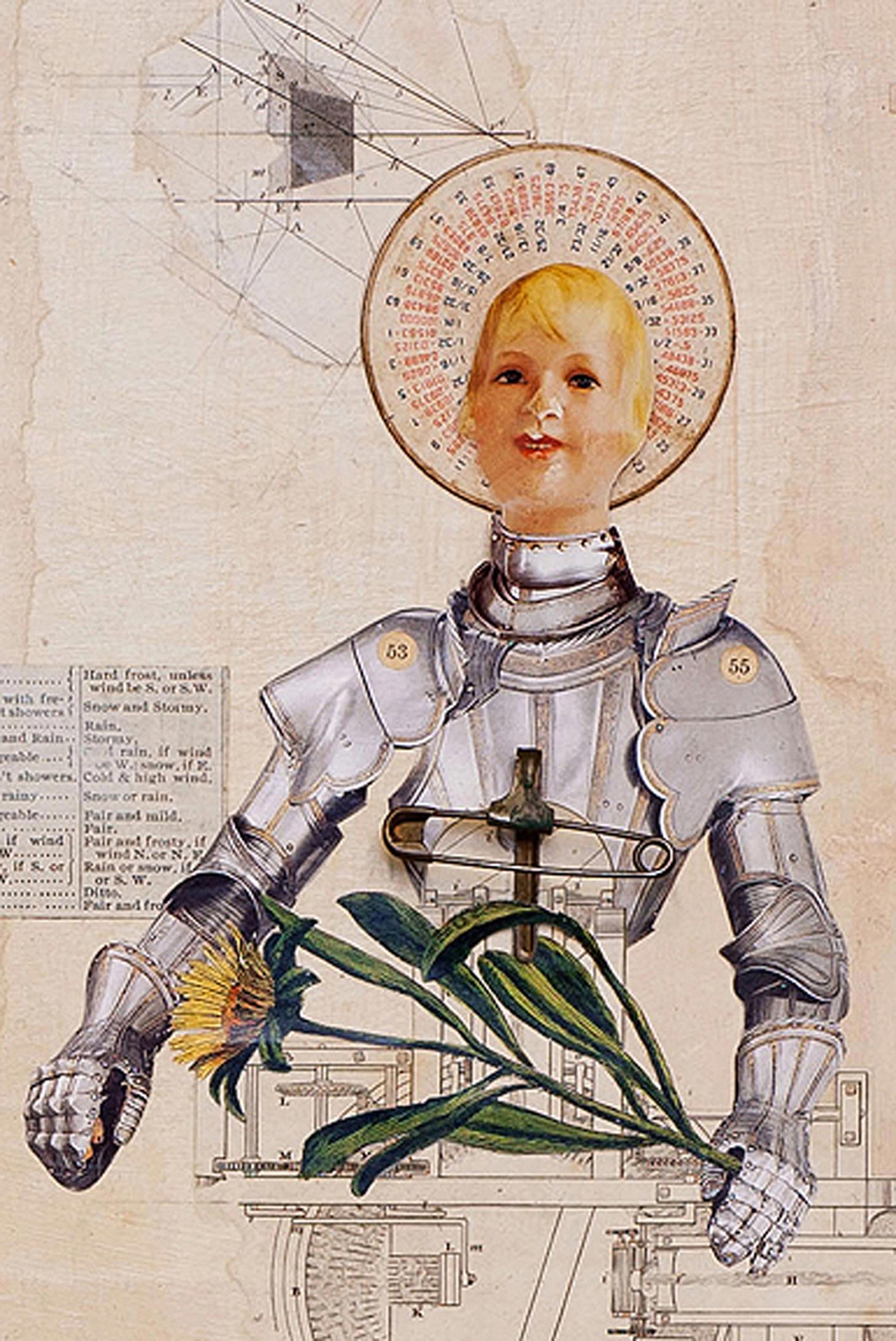 Surreal Collage: 'Cyclopaedia' - Painting by David Barnett