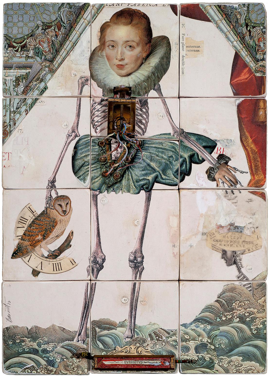 Collage surrealista: "El descendiente - Mixed Media Art de David Barnett