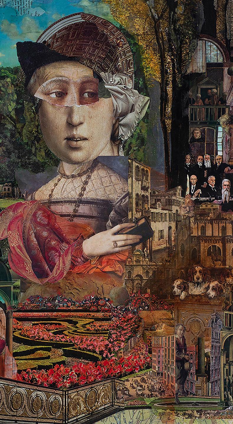 Collage surréaliste : « La Witness » - Surréalisme Mixed Media Art par David Barnett