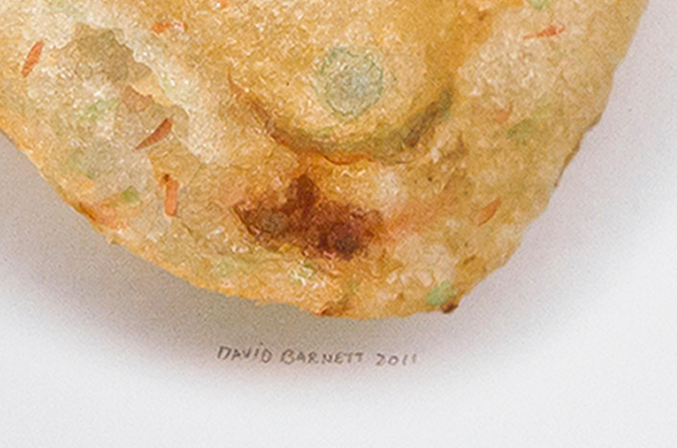 «abbit Disguised as a Tomato Basil Potato Chip » (fromage à tomates déguisé en pommes de terre), technique mixte de David  Barnett - Art de David Barnett