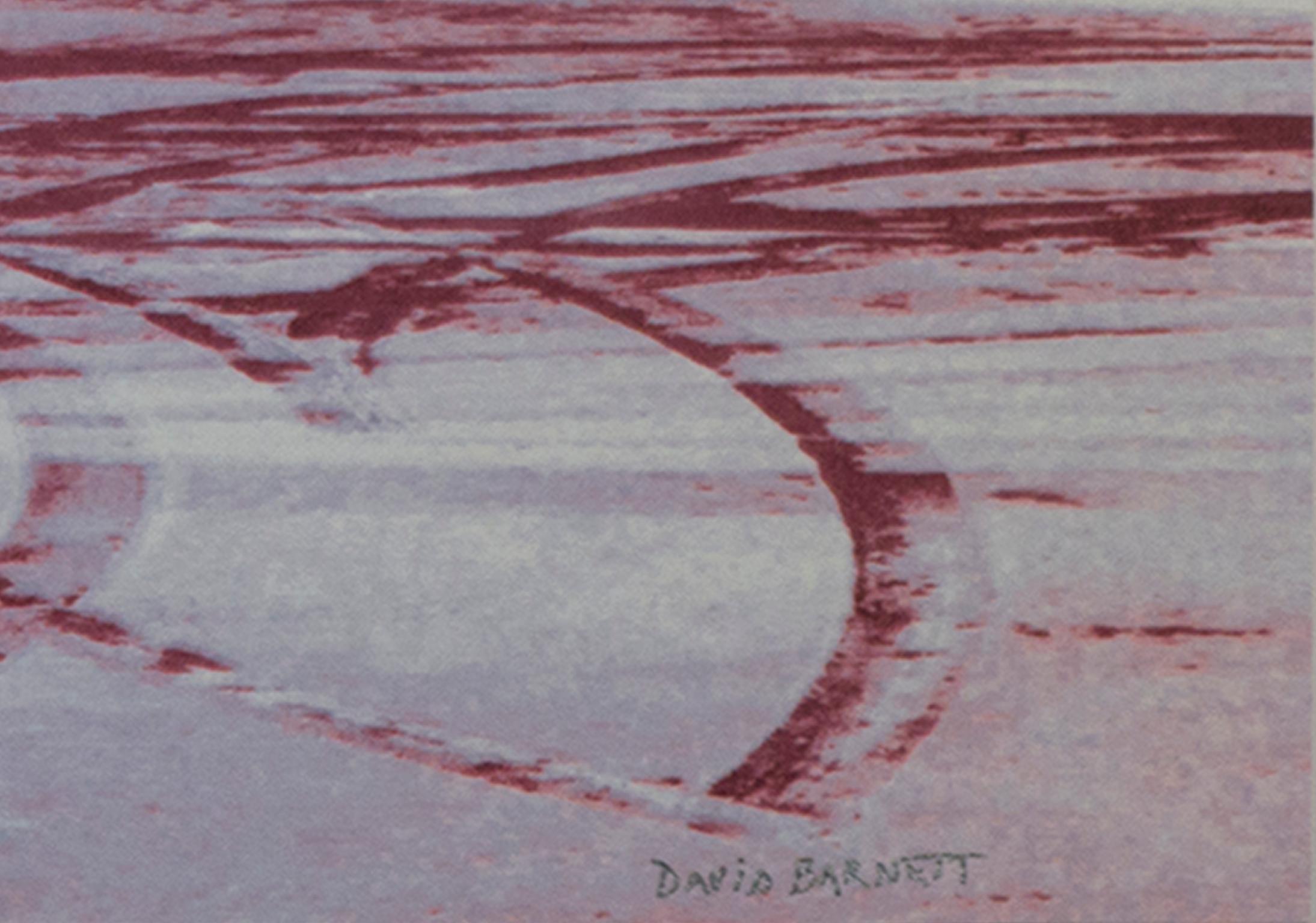„Tracks of Love“, Original-Winterlandschaftsfotografie, signiert von David Barnett im Angebot 1