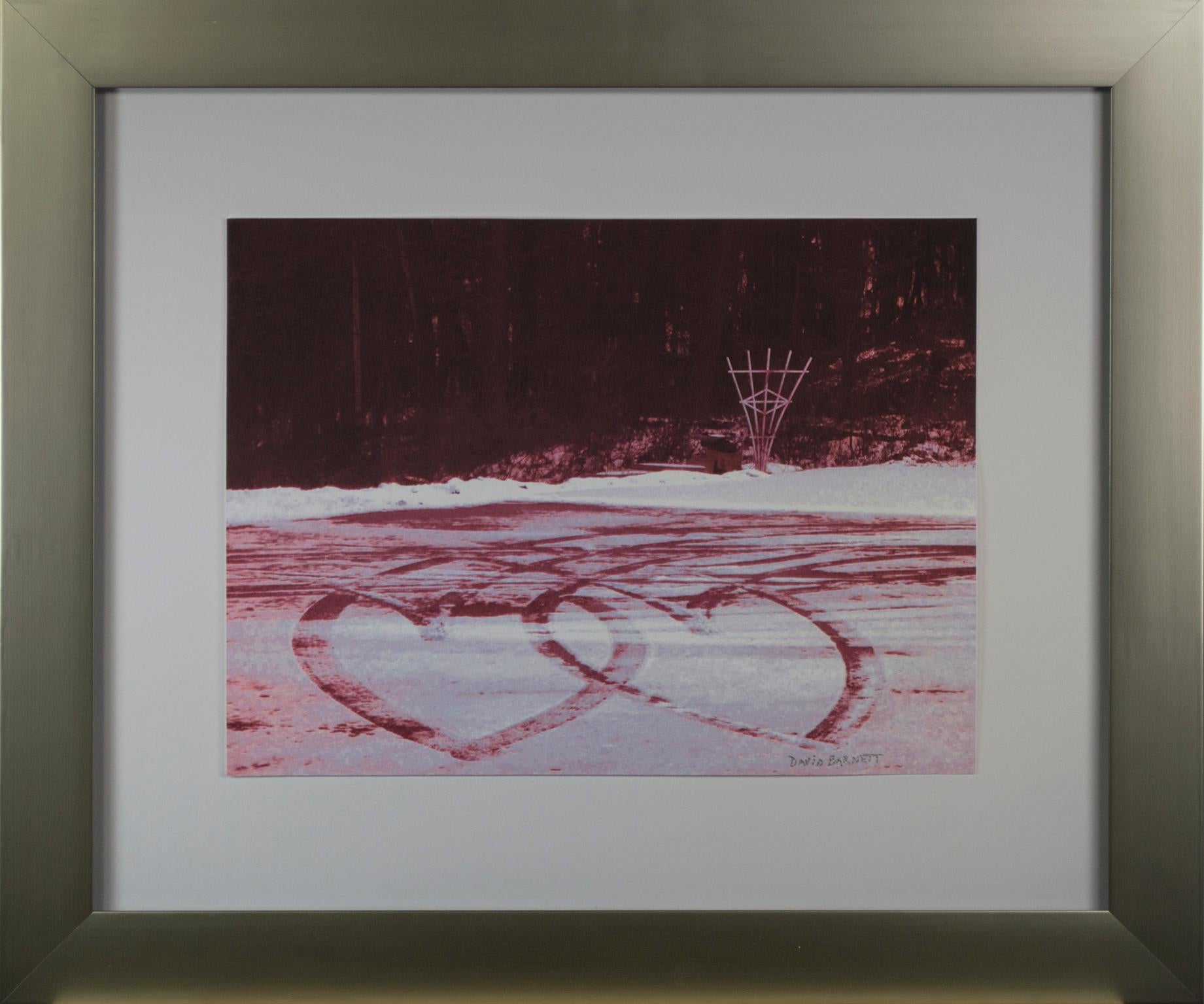 „Tracks of Love“, Original-Winterlandschaftsfotografie, signiert von David Barnett im Angebot 3