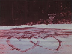 "Tracks of Love," Original Winter Landscape Photograph signed by David Barnett
