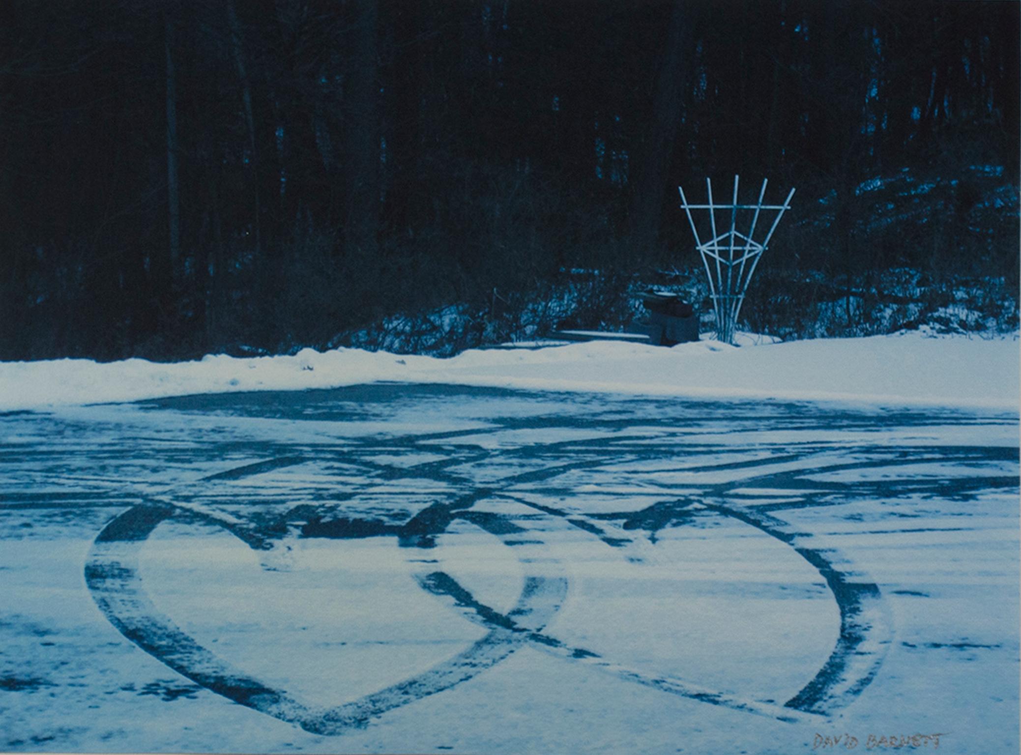 "Tracks of Love," Original Photograph of Winter scene signed by David Barnett