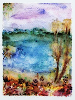 'First Signs of Autumn on Beaver Lake' signed giclee print after 1999 original