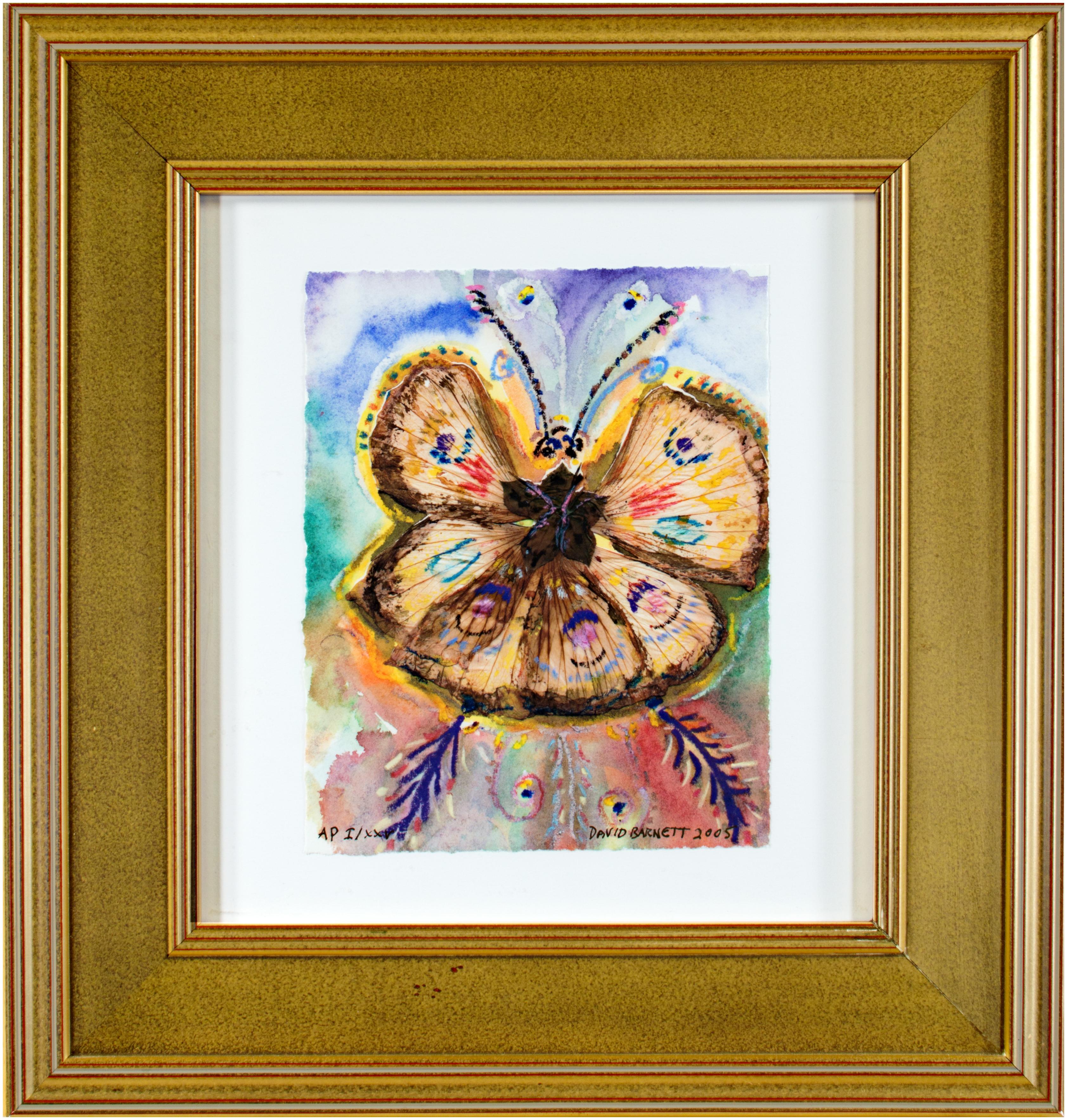 Still-Life Print David Barnett - Impression giclée signée de l'artiste « Giant hybrid Hibiscus Butterfly » (fly hybrid hybride) I/XXV 