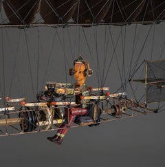 Surreal Sculpture: 'Airship for Lazy Bones #2'