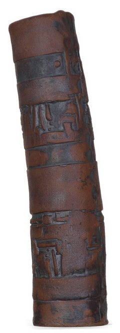 "Tool Relief I, " Original Stoneware & Ceramic Vase signed by David Barnett