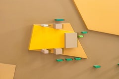 David Barr - Strukturalistisches Relief Nr. 151, 1978 Signierte postmoderne Wandskulptur