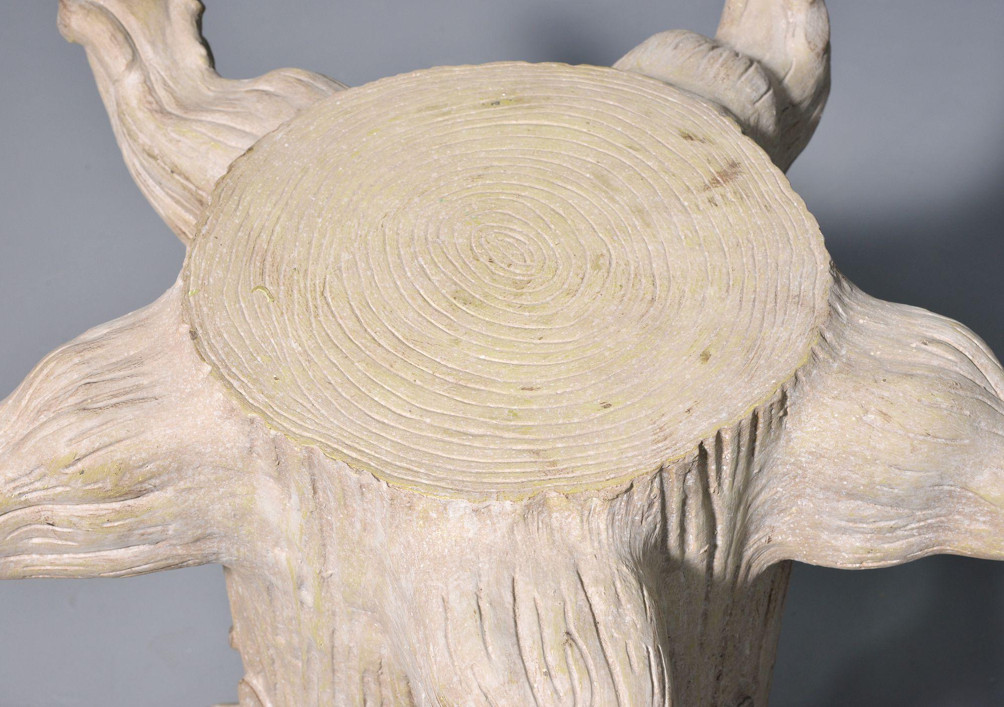 dining table tree trunk