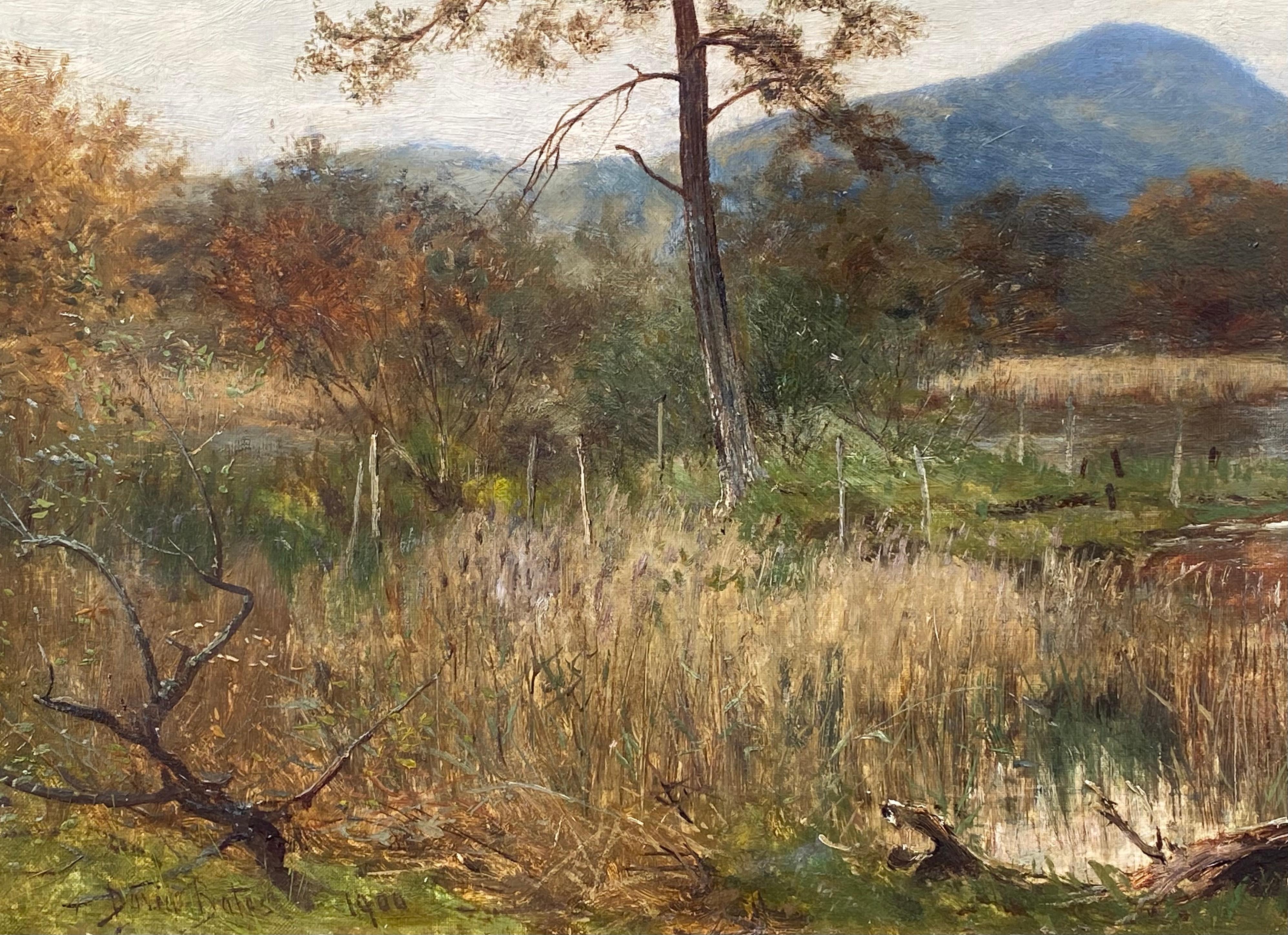 “A Corner of Lowes Water” - Painting by David Bates b.1840