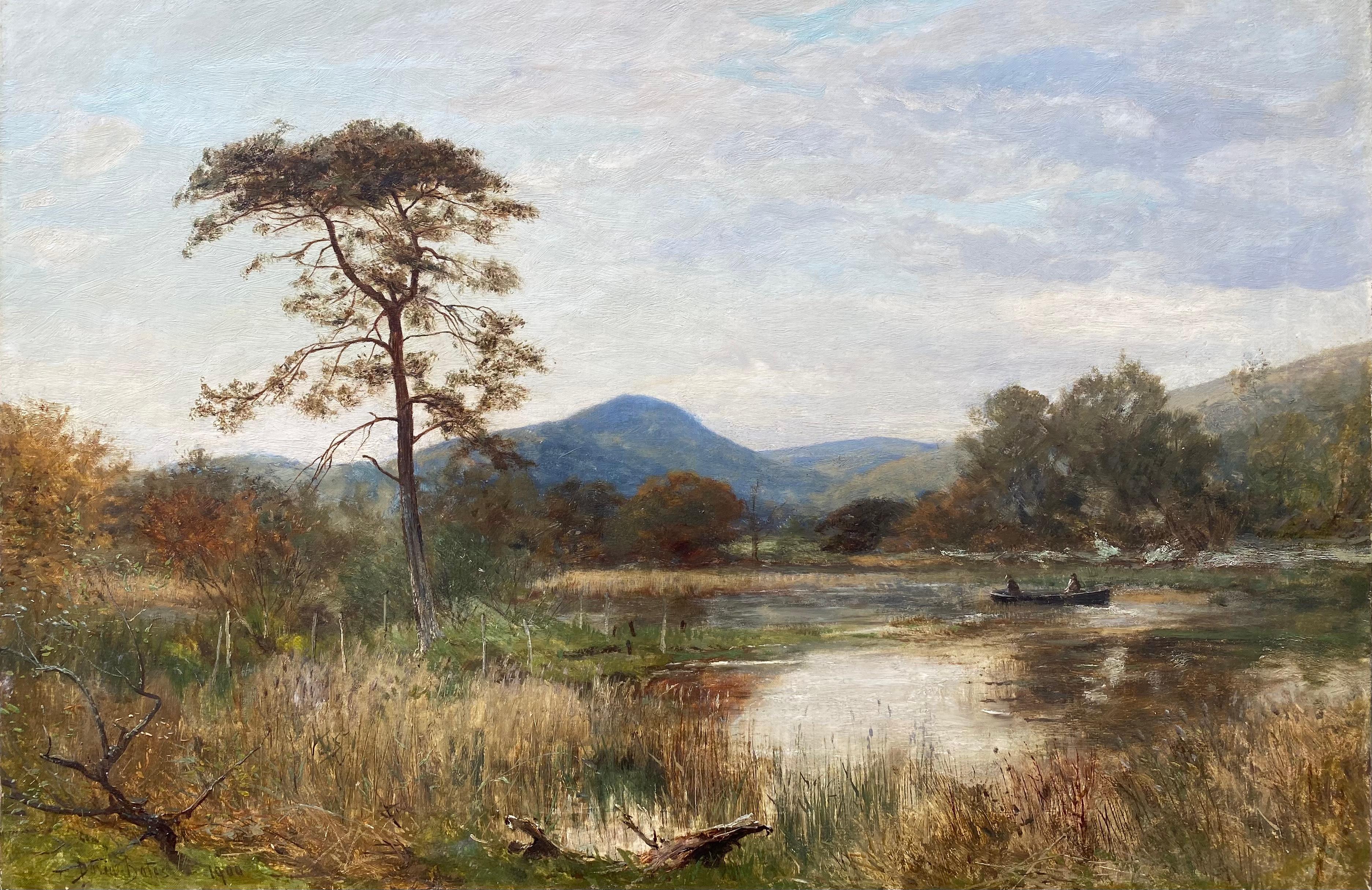 David Bates b.1840 Landscape Painting - “A Corner of Lowes Water”