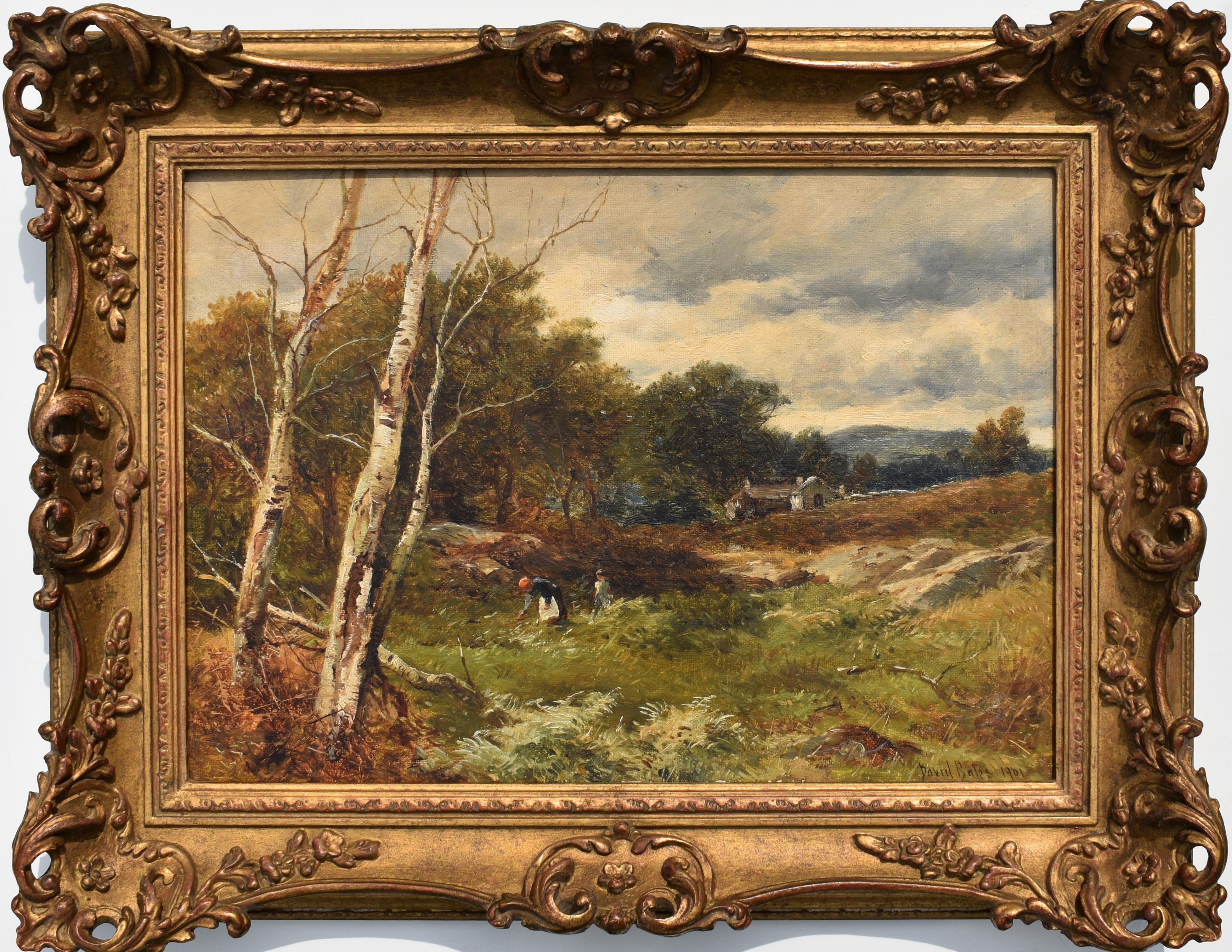 David Bates b.1840 Landscape Painting - Capel Curig North Wales Landscape
