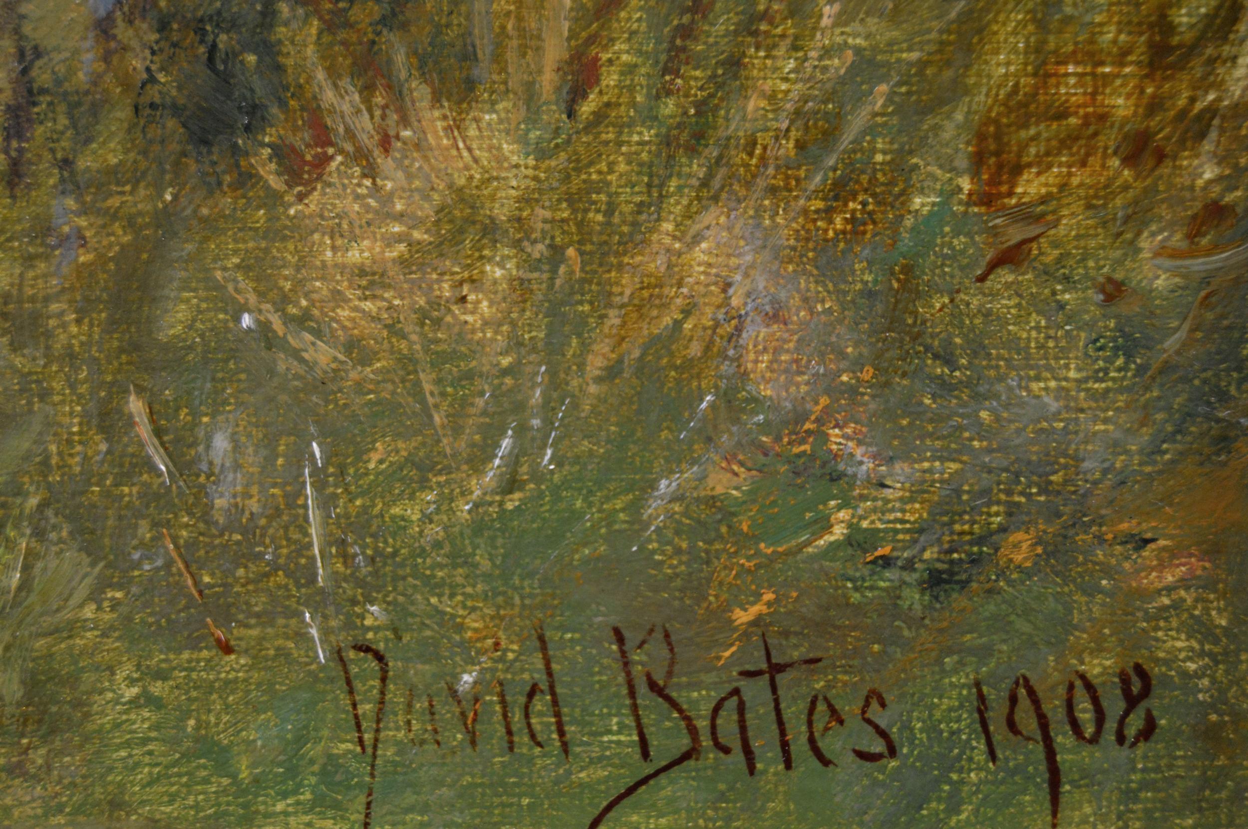 David Bates 
Britannique, (1840-1921)
L'équipe de la charrue, Bredon's Norton
Huile sur toile, signée et datée 1908, inscription au verso
Taille de l'image : 15.5 pouces x 23.5 pouces 
Dimensions, y compris le cadre : 21,5 pouces x 29,5 pouces

Une