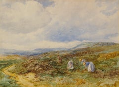 Raccogliere gli steli di erica
