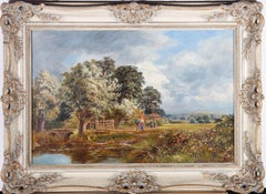 Manner of David Bates (1840-1921) - Mid 20th Century Oil, Countryside Scene