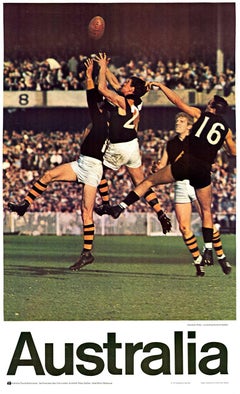 Original Australia, Australian Rules - VFL (AFL) Vintage Football sports poster