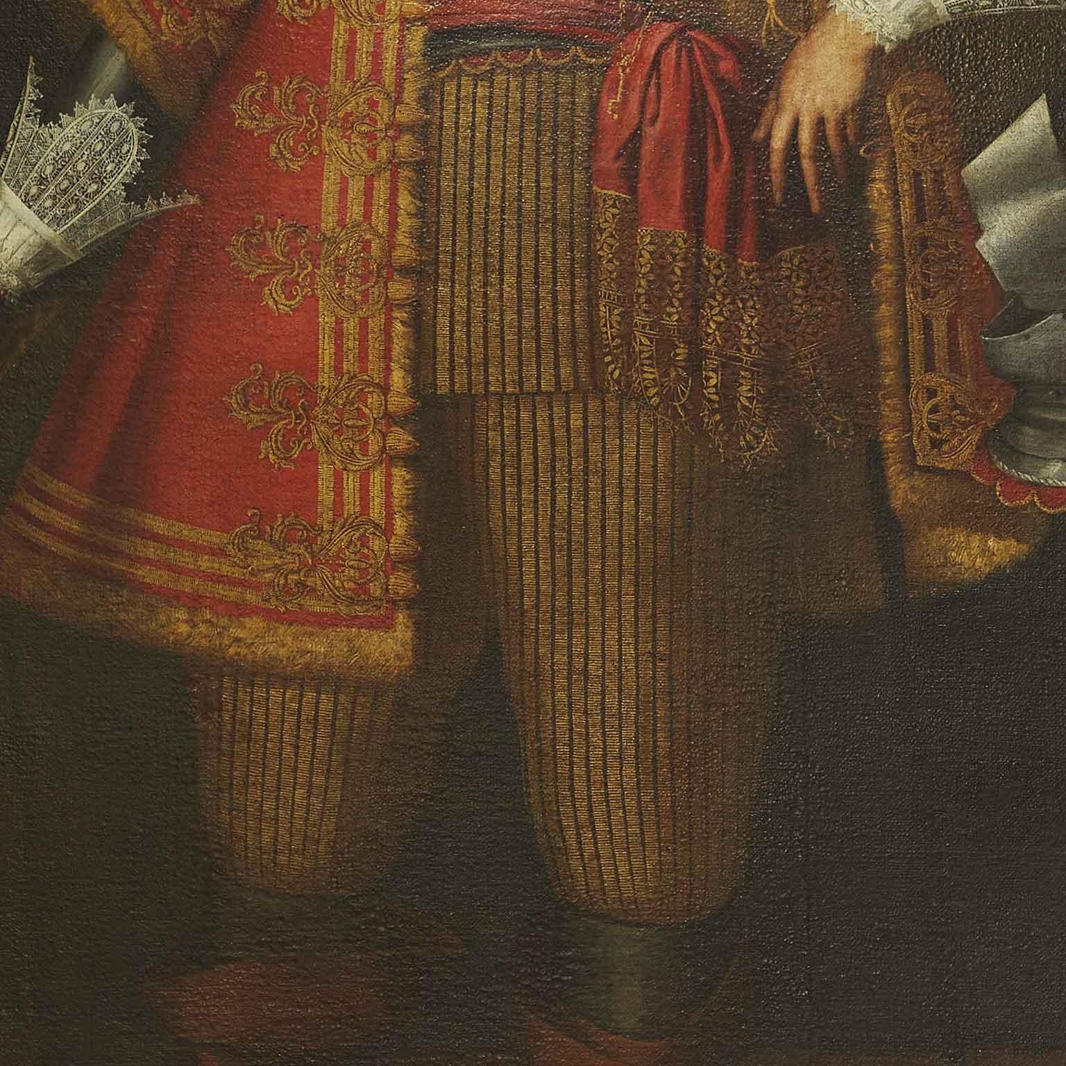 Baroque David Beck Ritratto del Governatore Generale del Ducato di Milano 1650 circa