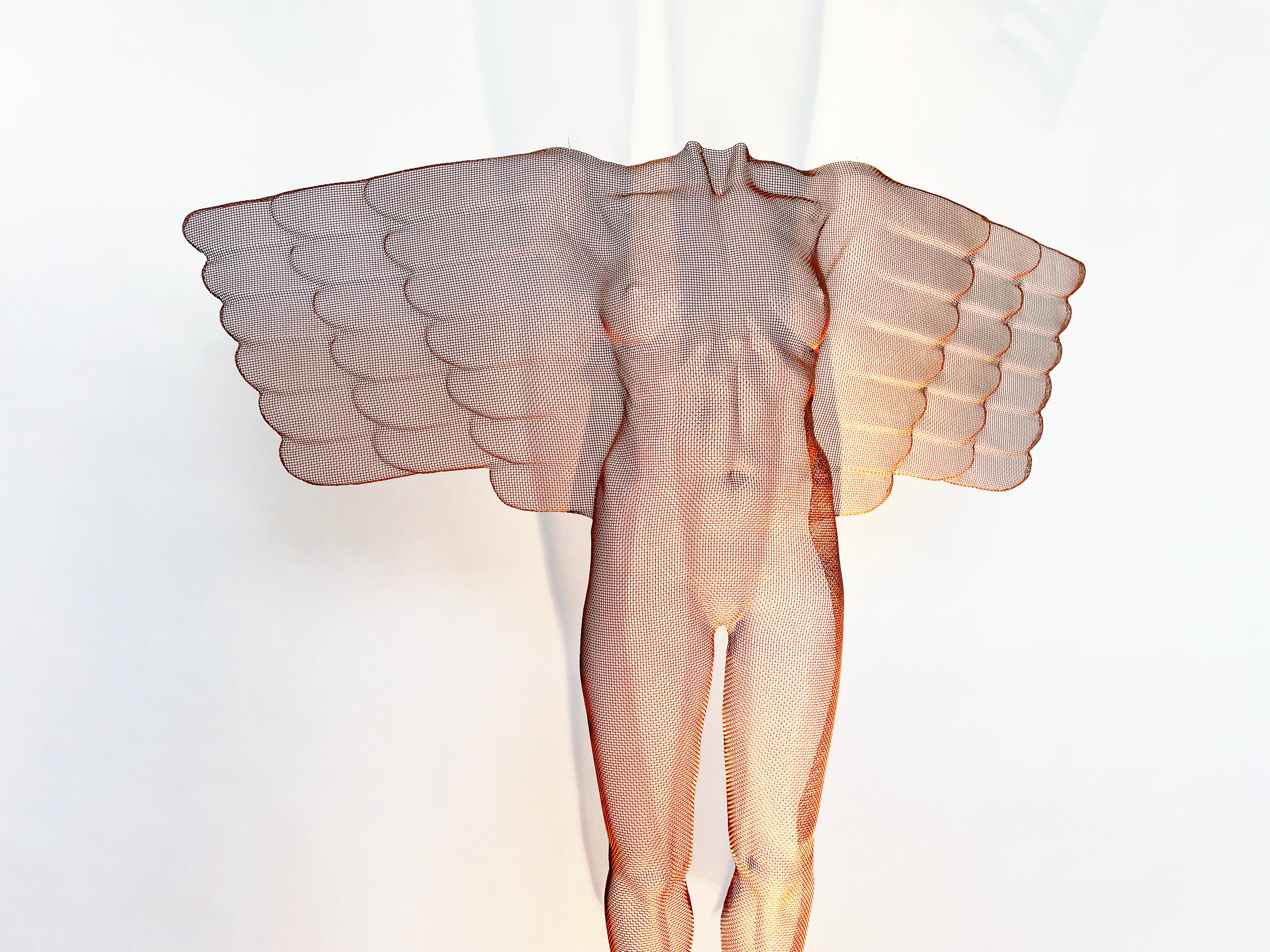 Changel, 2021, Scultura in rete d'acciaio