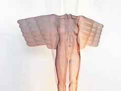 Changel, 2021, Stahlgeflecht-Skulptur