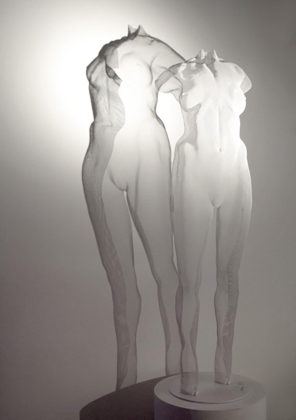 David Begbie Nude Sculpture - ICON I, 2009, Steel Mesh Sculpture