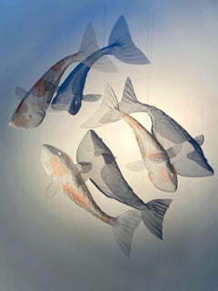 KOI, 2023, Steel Mesh Sculpture