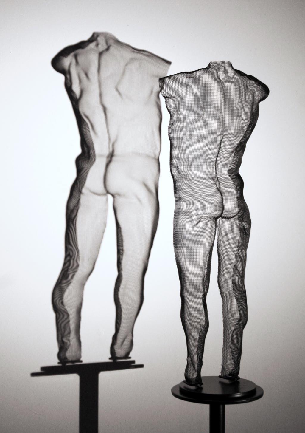 David Begbie Nude Sculpture - OZO, 2021, Steel Mesh Sculpture