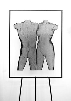 VENII, 2011, scultura in rete d'acciaio