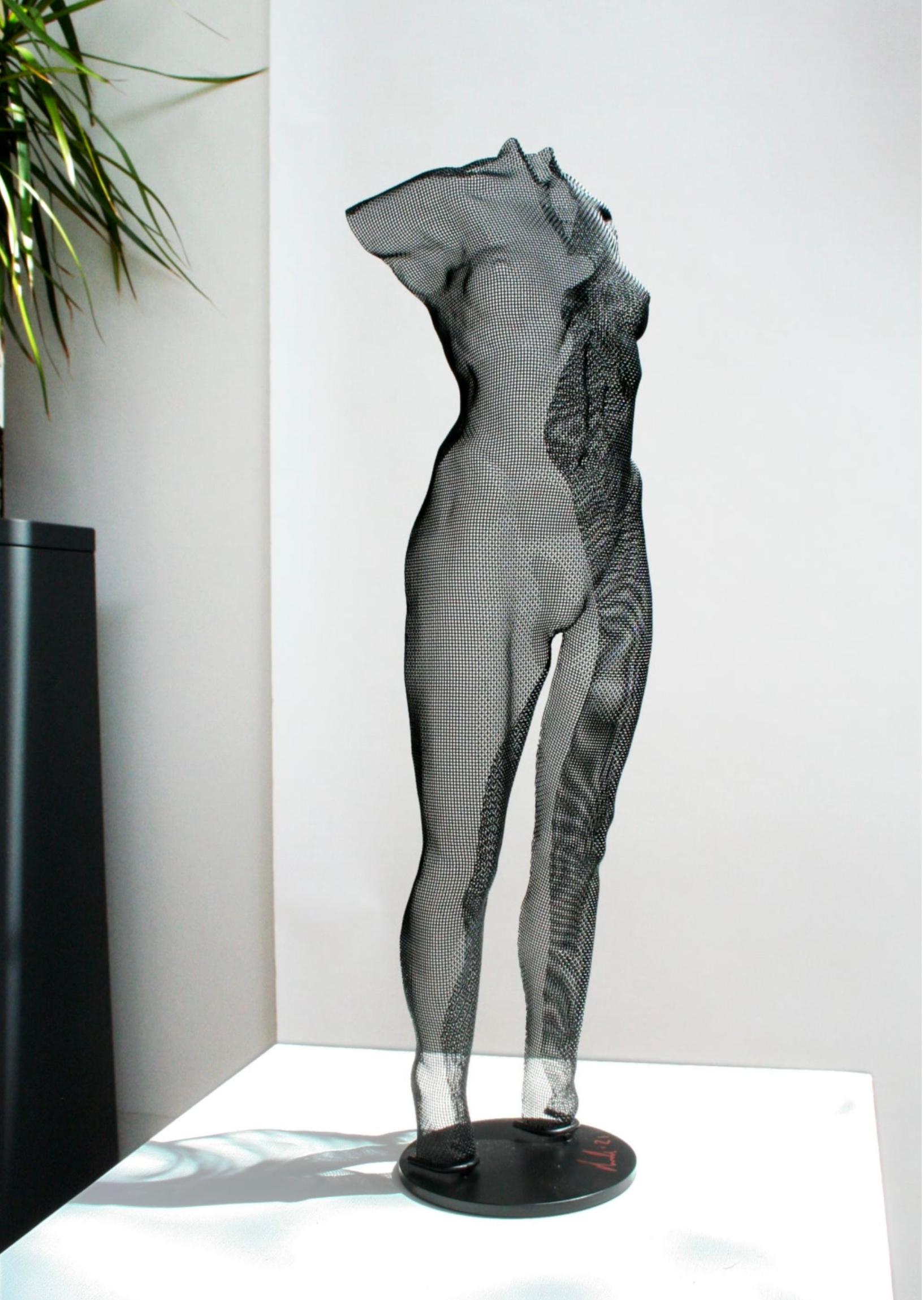 David Begbie Nude Sculpture - YUBE, 2021, Steel Mesh Sculpture