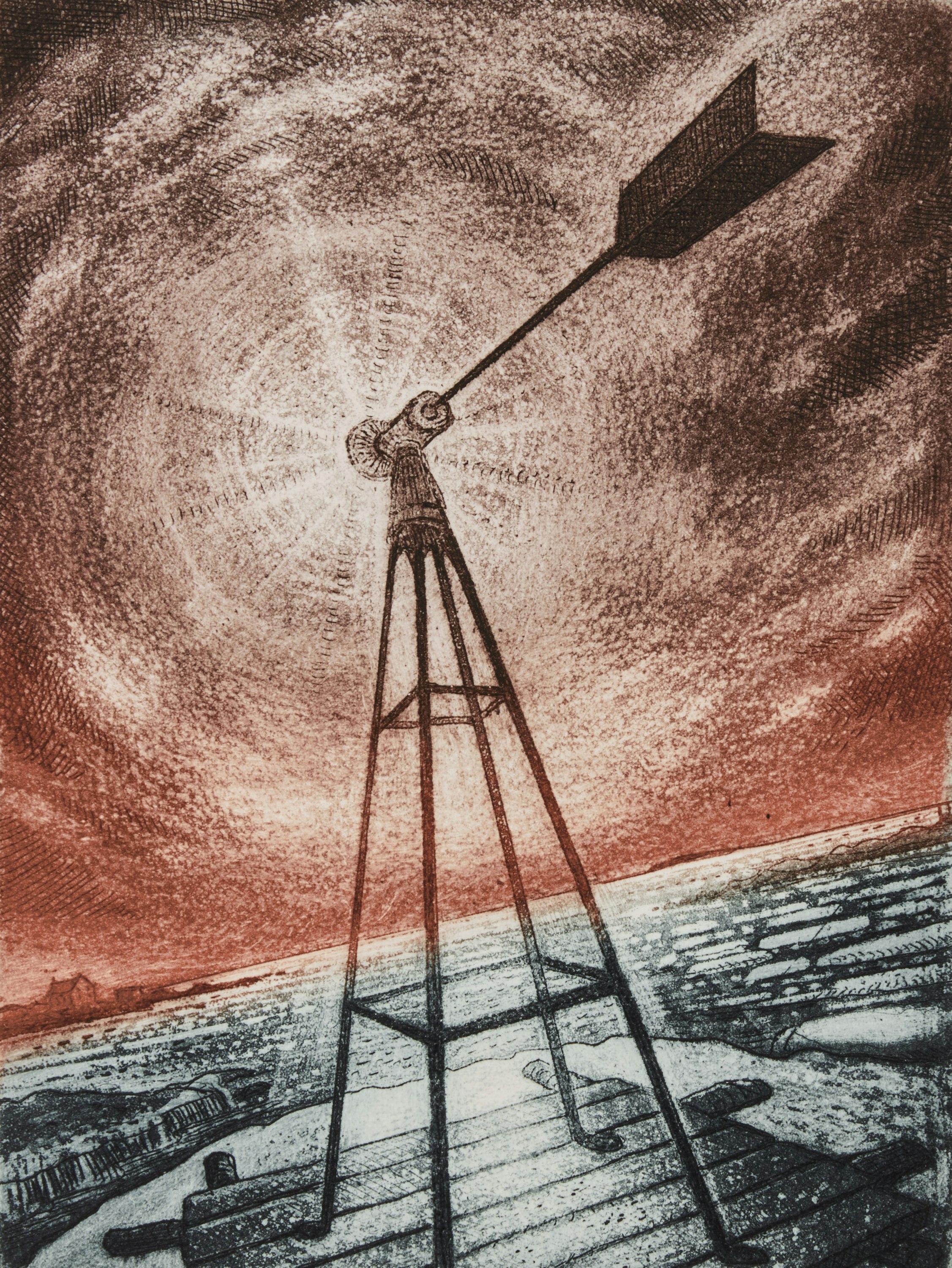 Landscape Print de David Blackwood - Isla de Bragg