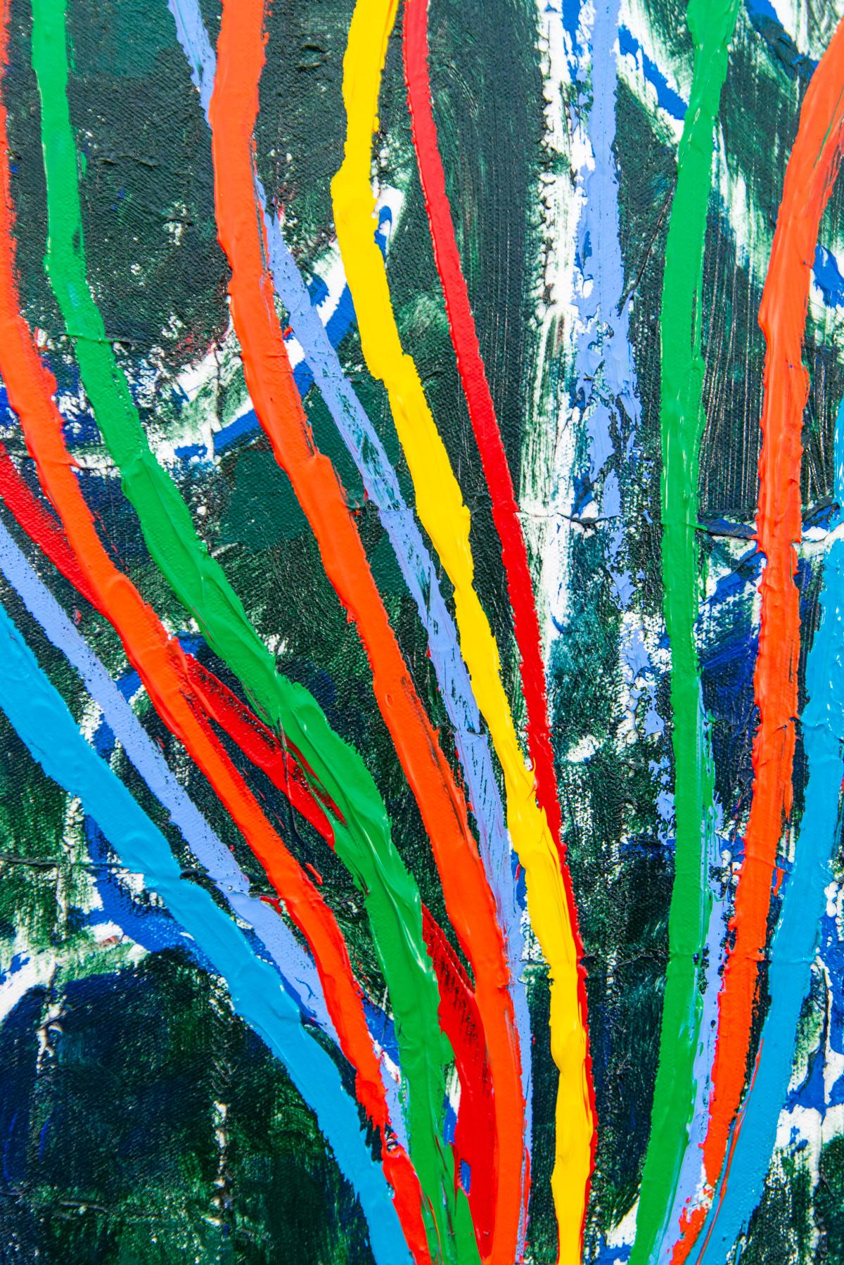 Sketch #1 - bold, colourful, organic, modernism, abstract, acrylic on canvas For Sale 1