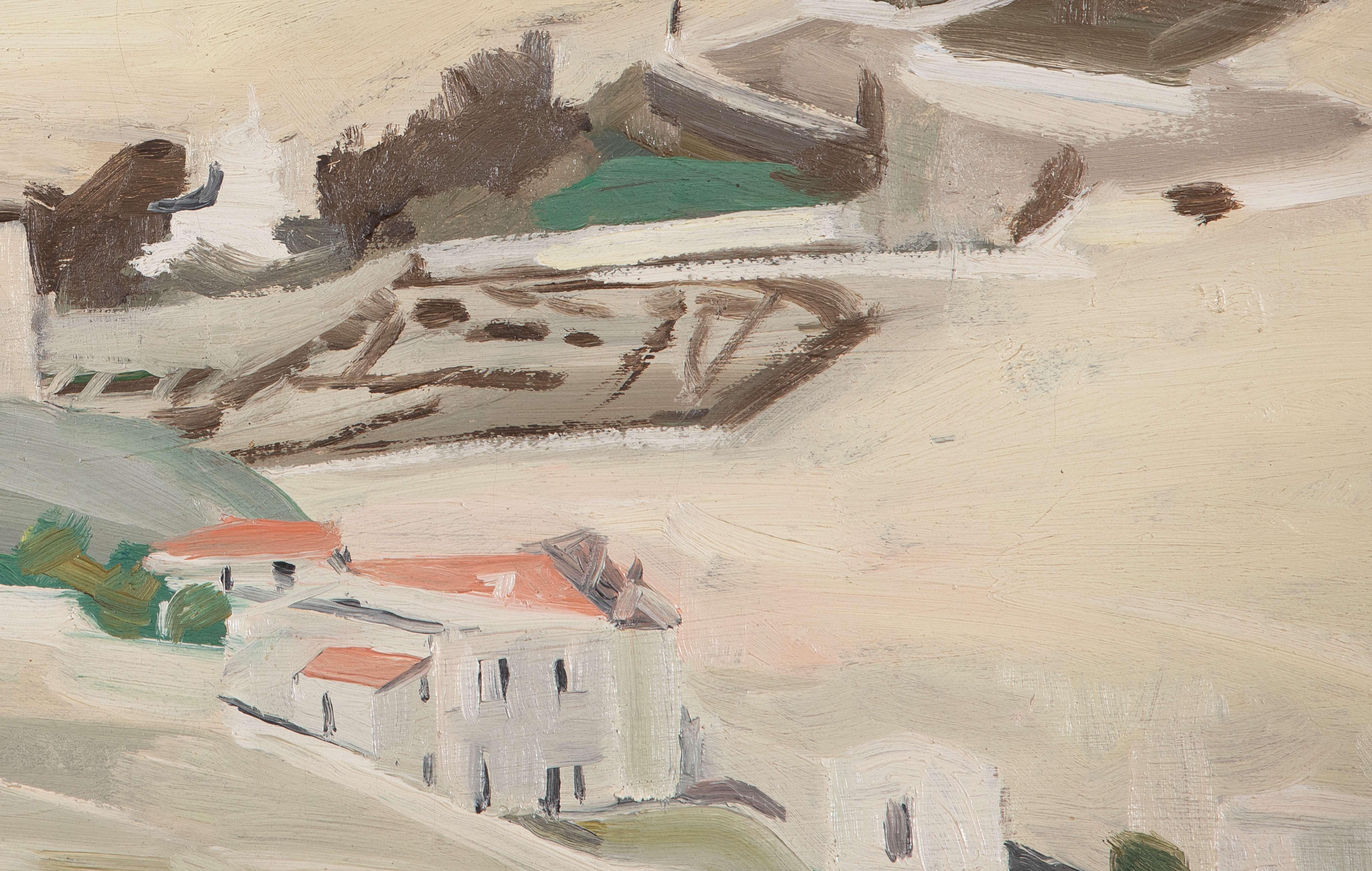 Mount Scopus and Government House by David Bomberg - Landscape painting For Sale 3
