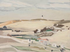 Antique Mount Scopus and Government House by David Bomberg - Landscape painting