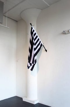 Bars and Stripes, 2017, Nylon flag, Aluminum flag pole