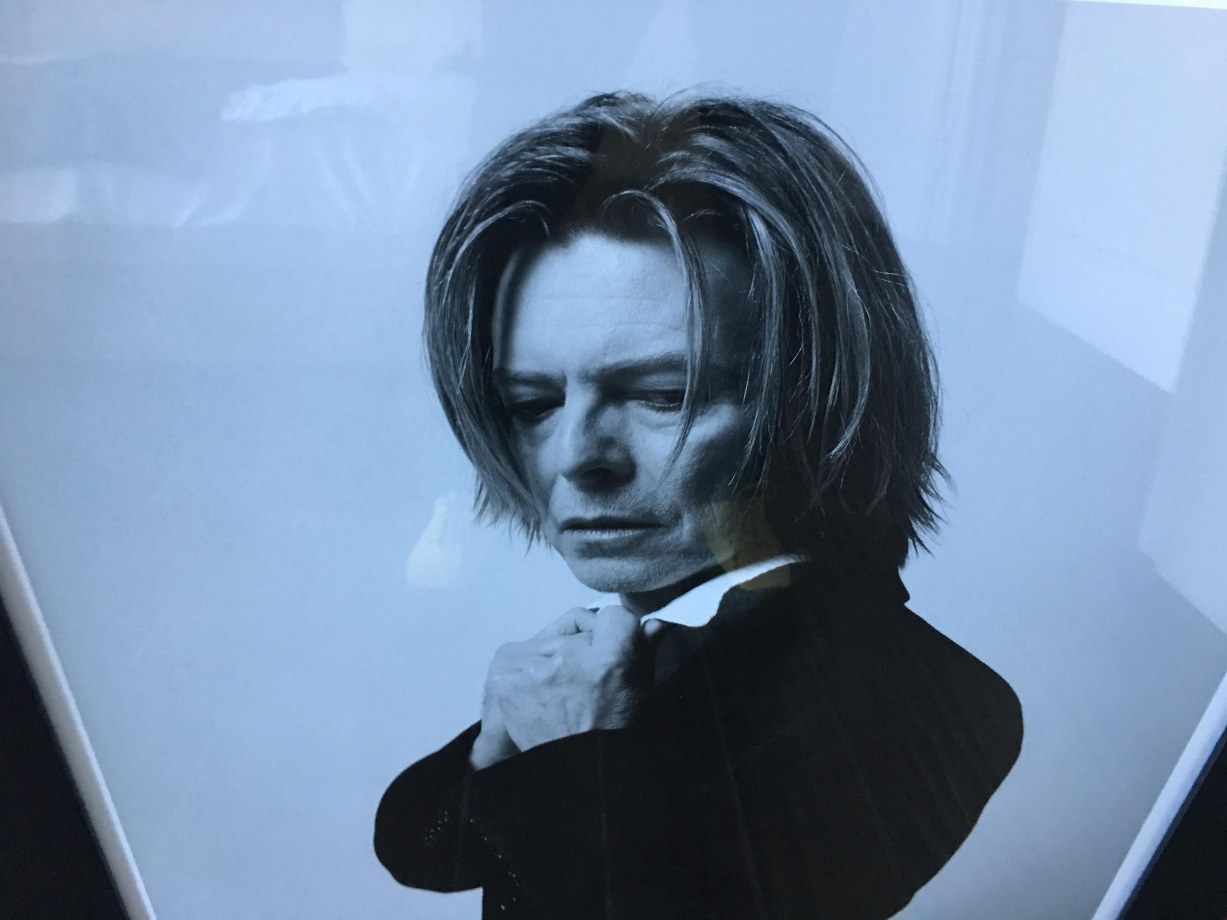 Exceptional photograph of David Bowie by Mick Rock, hand signed and numbered.