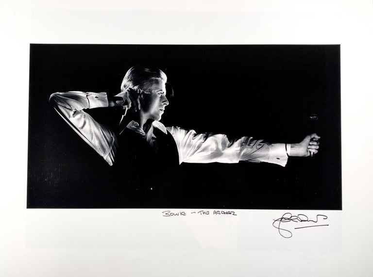 David Bowie Photograph “the Archer” by John Rowlands In New Condition For Sale In Toronto, ON