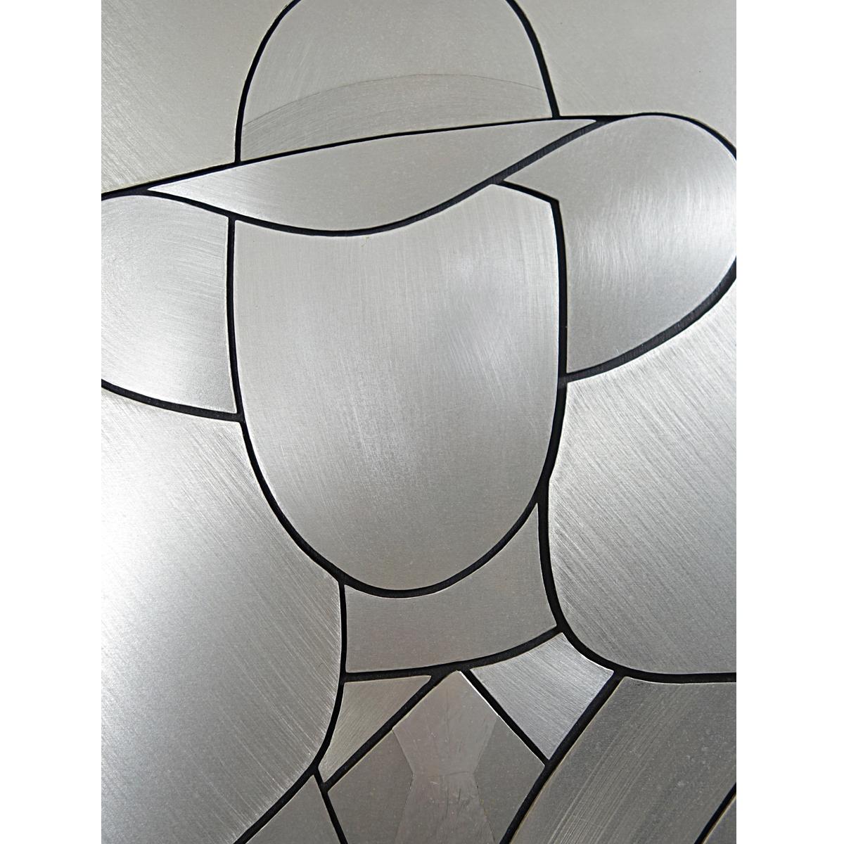 Late 20th Century David Bowie Wall Piece Etched in Aluminium For Sale