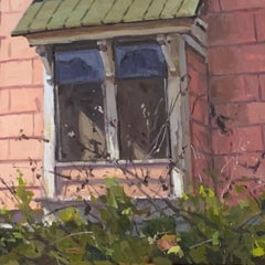 "Boarded Up" - plein-air painting, country, home, architecture, impressionism