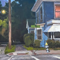 "Daybreak" - house painting - architecture - suburbs - plein-air