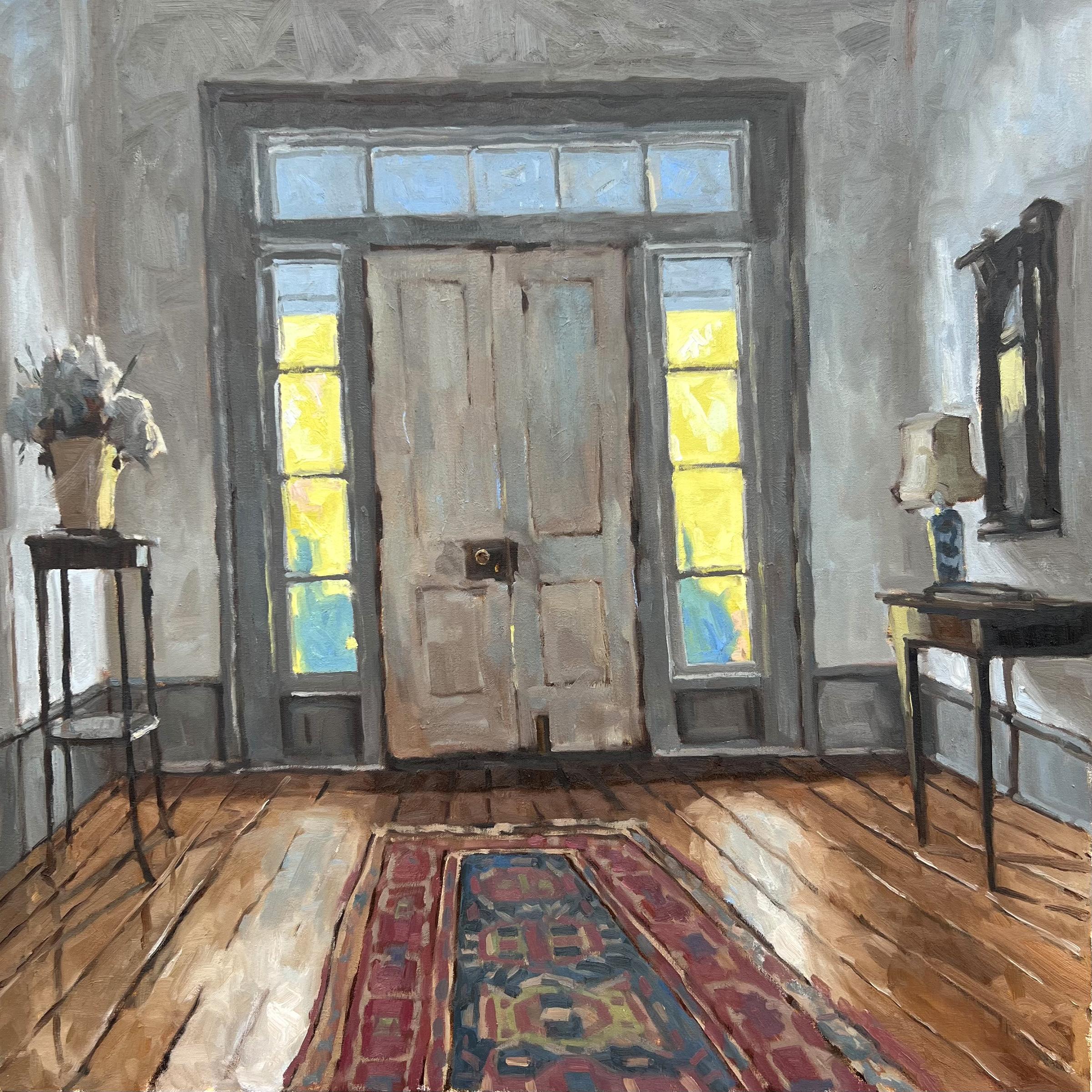 David Boyd Landscape Painting - "Dog Trot" - Interior, door, direct observation