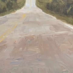 "Hills and Valleys" - landscape, country road, impressionism, forest