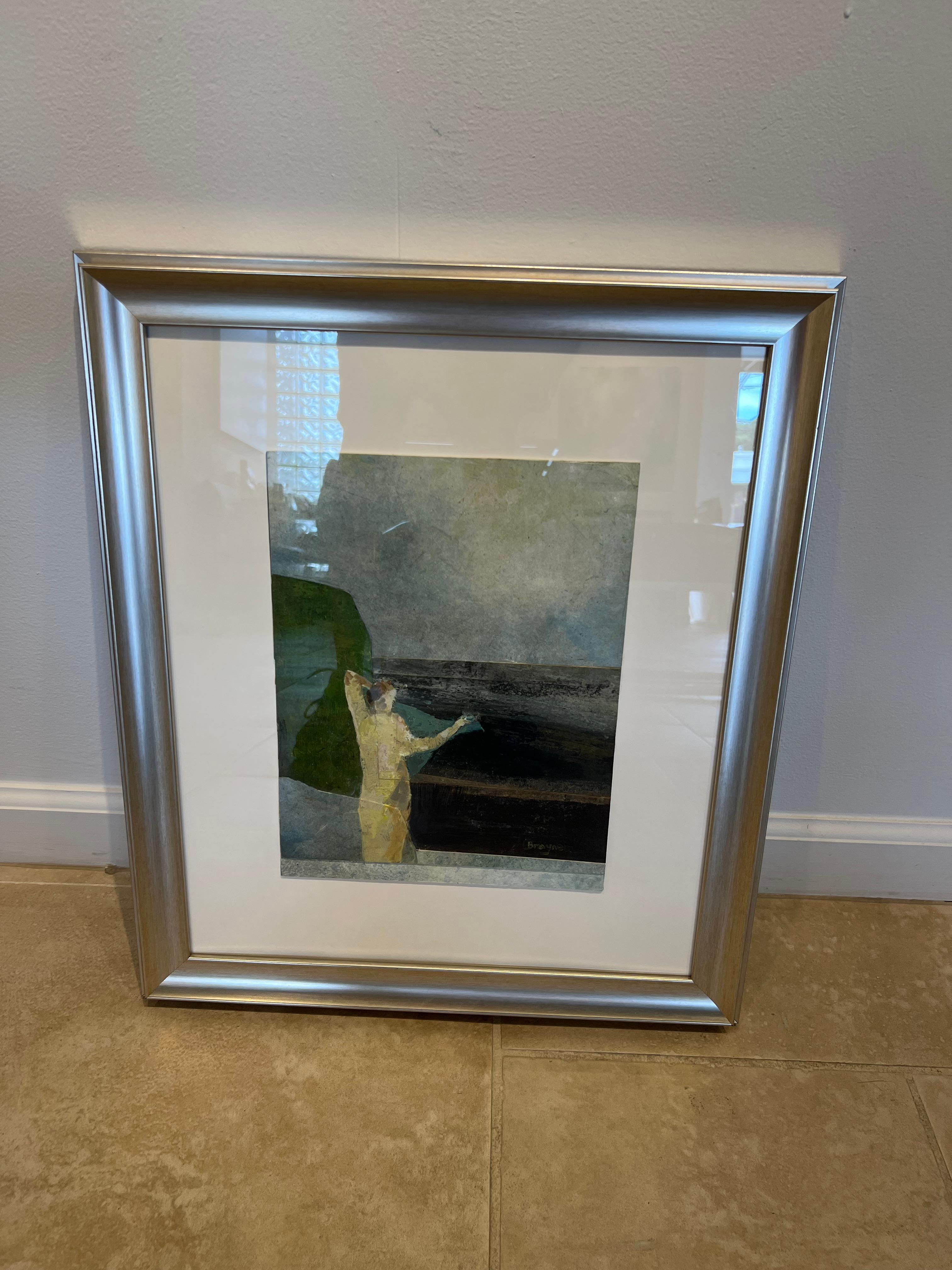 Baden im Meer – Painting von David Brayne