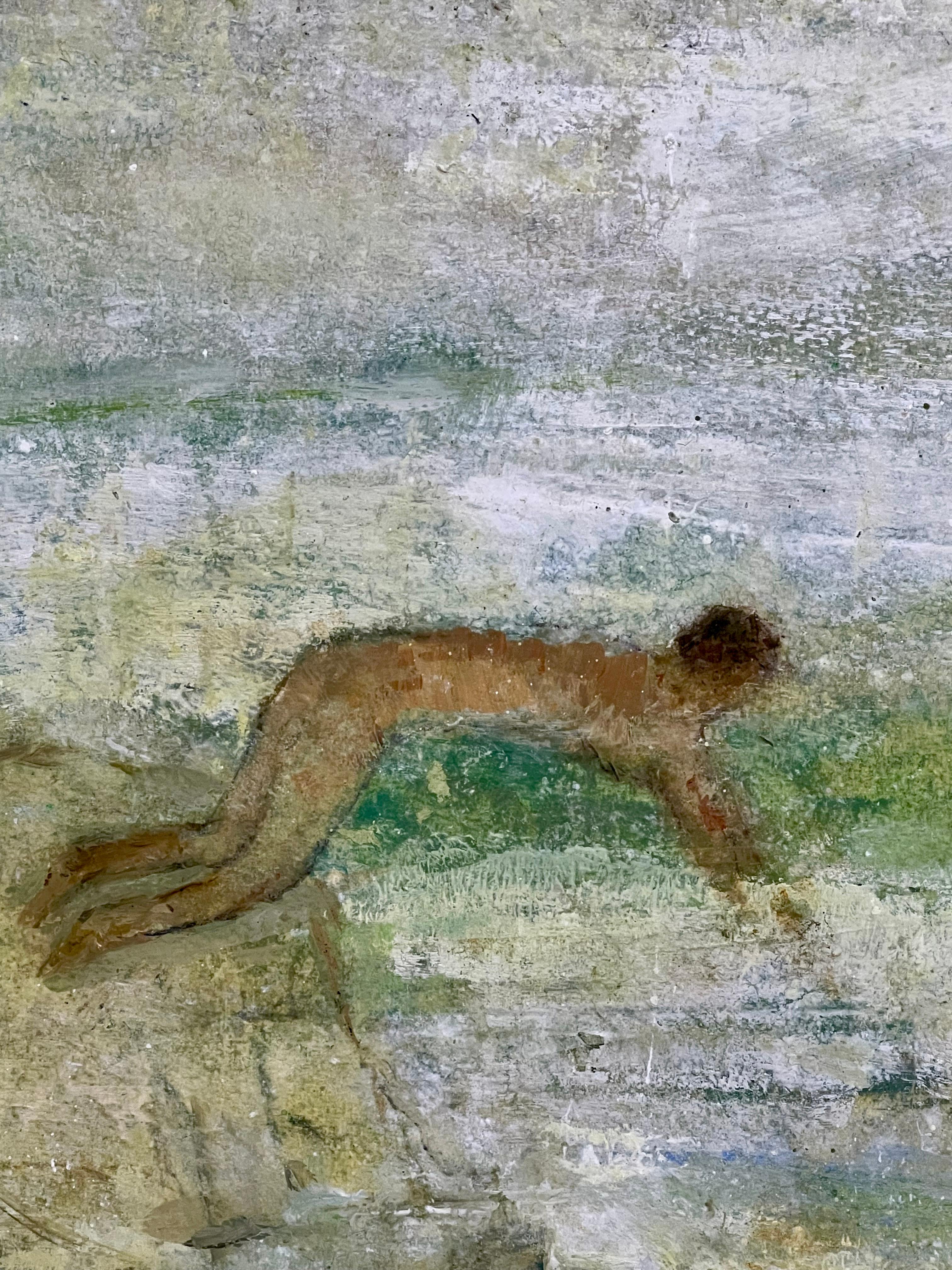 Il tuffatore - Painting di David Brayne