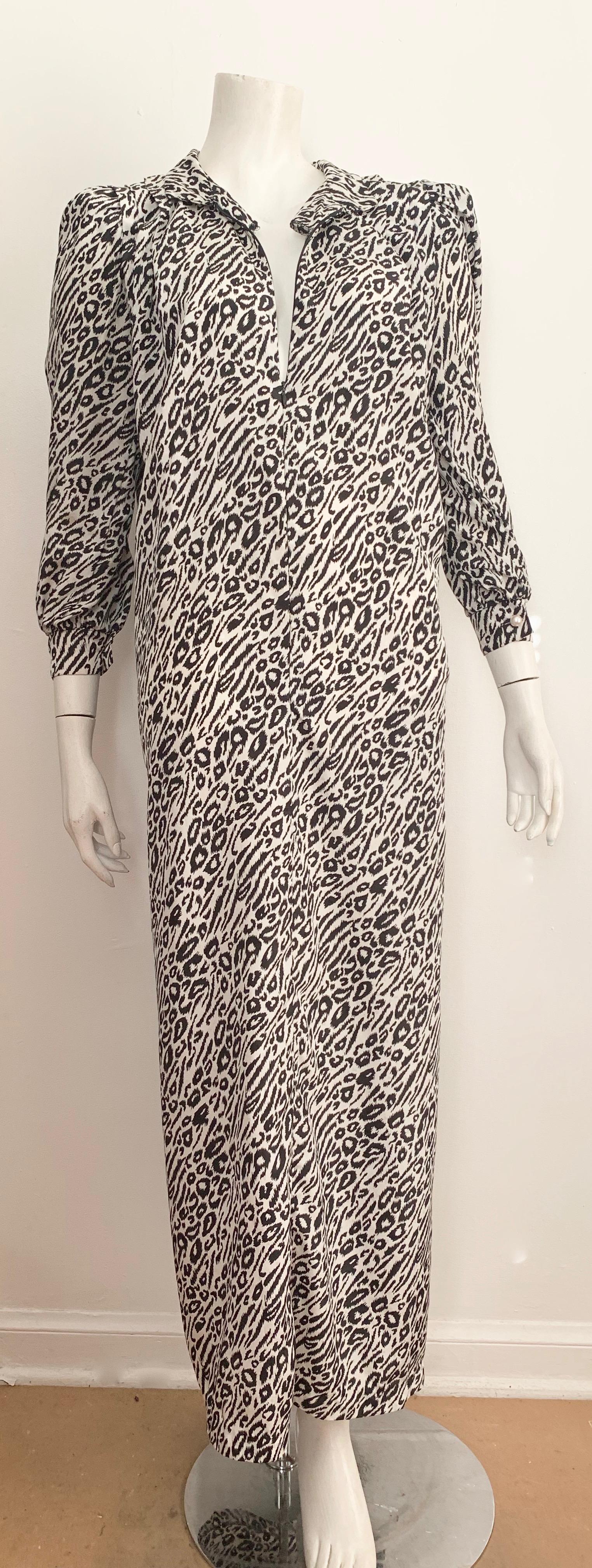 David Brown for Saks Fifth Avenue 1980s Caftan Loungewear Size Fits All. 11