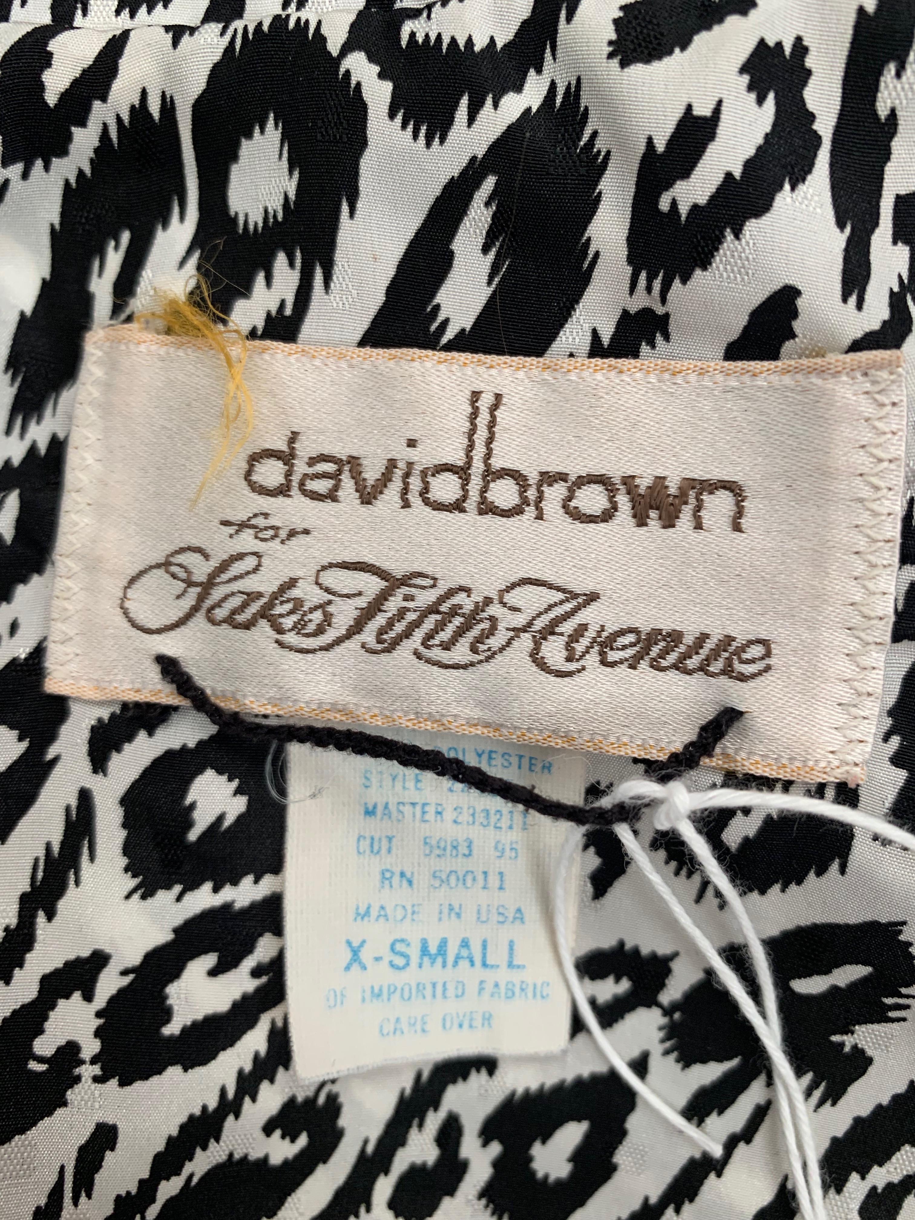 David Brown for Saks Fifth Avenue 1980s Caftan Loungewear Size Fits All. 15